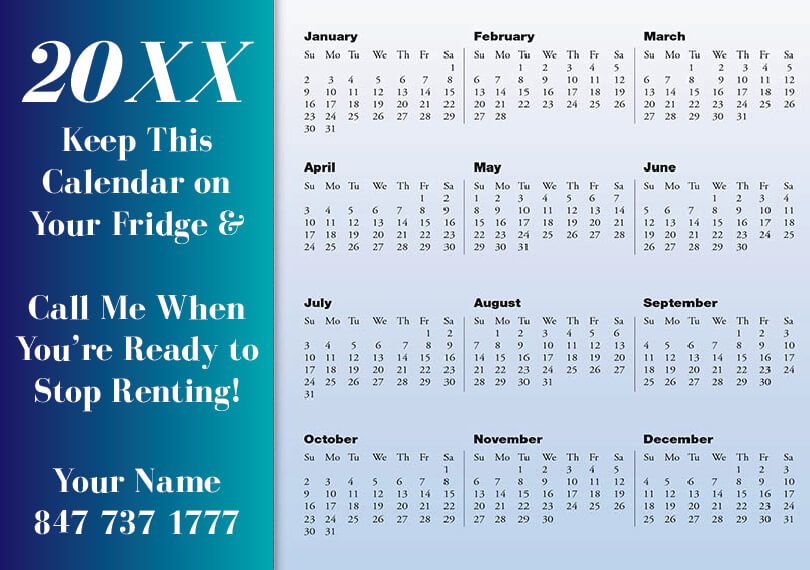 CALENDAR POSTCARD MARKETING