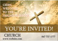 Church Invitation Postcards