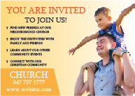 Church Invitation Postcards
